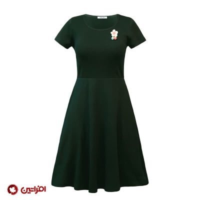 پیراهن زنانه سبز افراتین کد 9595