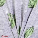 ست تیشرت و شلوار زنانه افراتین مدل کاکتوس رنگ طوسی کد 6599