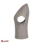 ست تی شرت و شلوارک زنانه افراتین رنگ خاکی 6598
