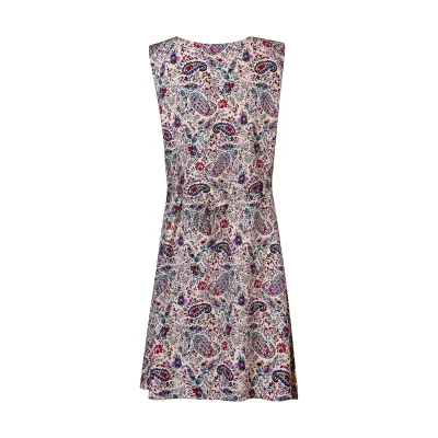 پیراهن زنانه افراتین مدل رعنا ترمه رنگ کرم