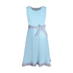 پیراهن زنانه افراتین مدل فیروزه و خاتون کد 9603 رنگ فیروزه ای