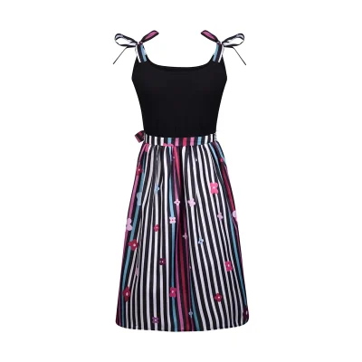 پیراهن یقه گرد زنانه افراتین مدل نازگل کد 9609 رنگ مشکی