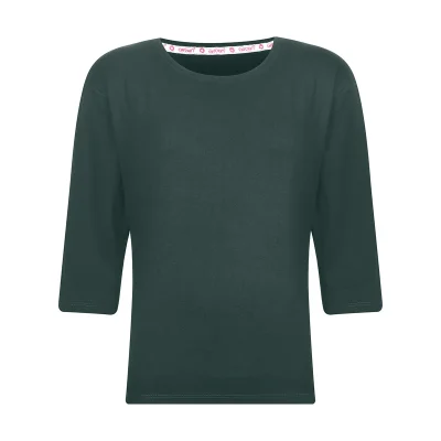 بلوز آستین سه ربع زنانه افراتین مدل 7577 رنگ یشمی