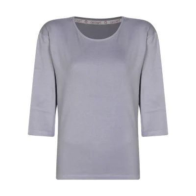 بلوز آستین سه ربع زنانه افراتین مدل 7577 رنگ طوسی