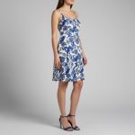 پیراهن زنانه کوتاه | مدل برگ و گل 9593