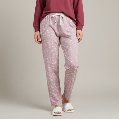 شلوار راحتی زنانه | مدل اسلش صورتی 5566