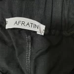 شلوار مام استایل زنانه افراتین مدل بابوس رنگ مشکی کد 5562