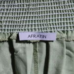 شلوار دم پا گشاد زنانه افراتین رنگ سبز مدل 5564