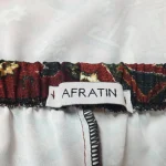 ست تاپ و شلوارک زنانه افراتین مدل قشقایی کد 6586 رنگ زرشکی