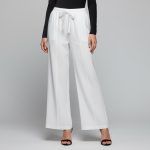شلوار راسته زنانه | دم پا گشاد سفید 5564