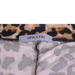 پیراهن راحتی زنانه افراتین مدل گل افشان پلنگی کد 9558