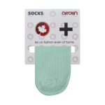 جوراب ساق کوتاه زنانه | رنگ سبز پاستیلی - Image 2