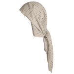 شال بافتنی دورک | رنگ کرم روشن