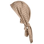 شال بافتنی مدل دورک | رنگ نسکافه ای