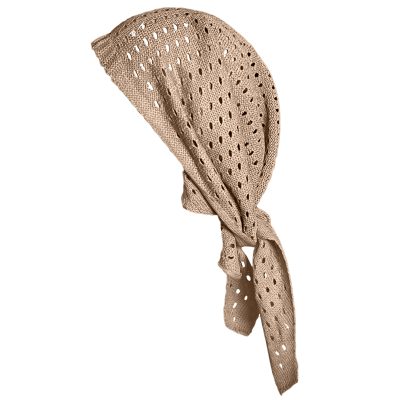 شال بافتنی مدل دورک | رنگ نسکافه ای