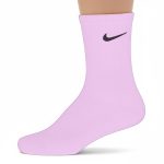 جوراب ورزشی ساق بلند | مدل نایک صورتی پاستیلی