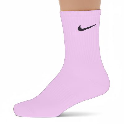 جوراب ورزشی ساق بلند | مدل نایک صورتی پاستیلی