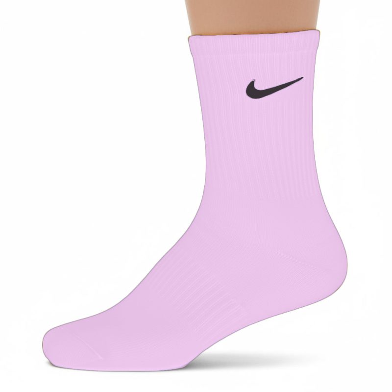 جوراب ورزشی ساق بلند | مدل نایک صورتی پاستیلی