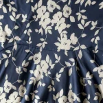 پیراهن راحتی زنانه | مدل گل کرم 9593 | رنگ سرمه ای - Image 3