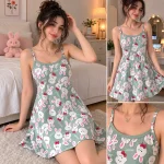 پیراهن راحتی بندی مدل خرگوش بامزه 9593 - Image 2