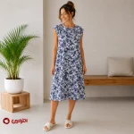 پیراهن خواب زنانه طرح برگ و گل | مدل 9616 افراتین - Image 2