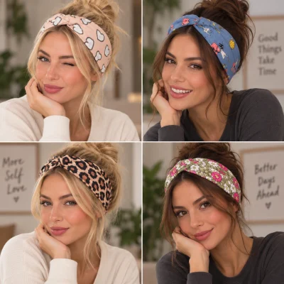 هدبند زنانه طرح‌دار مدل الینا