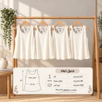 تاپ رکابی زنانه فلاور شیری | کد 1562 - تصویر 5