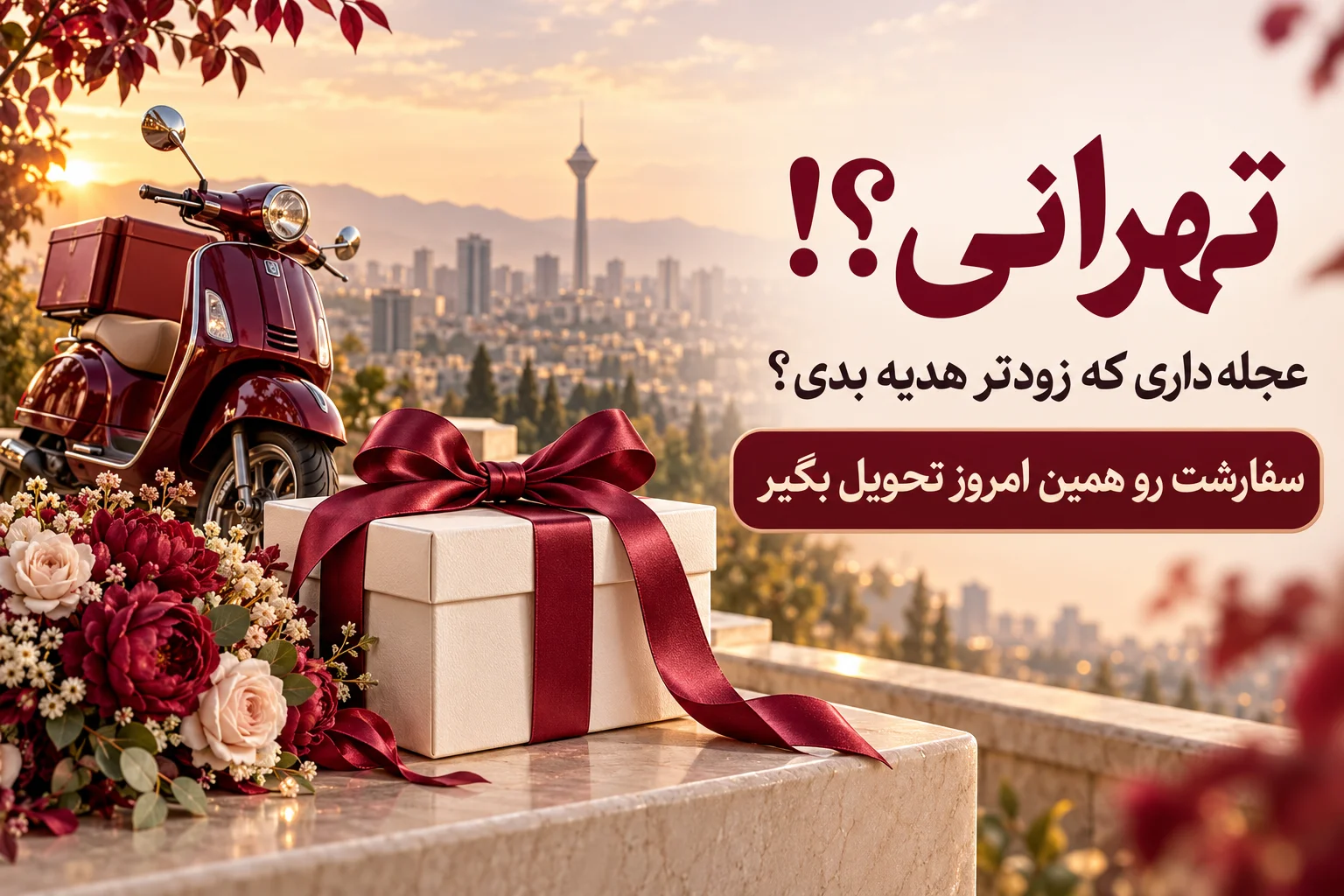 ارسال هدیه فوری در تهران